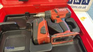HILTI SF6H-22 drill c/w battery & case - 3