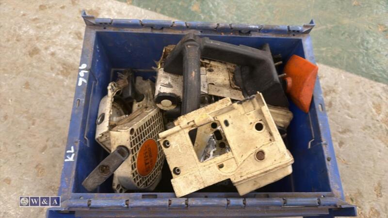 Box of chainsaw spares
