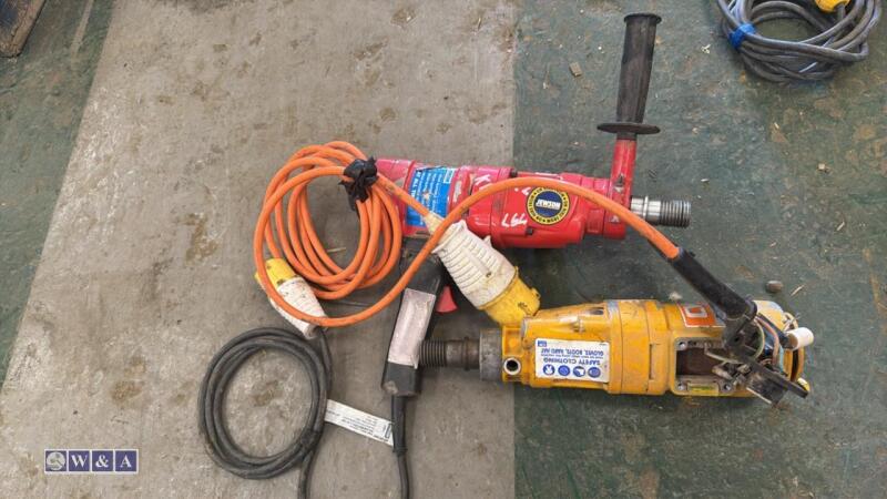 2 x MARCRIST 110v core drills