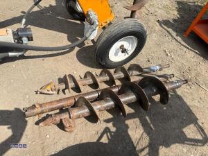 COMPAC PHD Honda petrol hydraulic post hole borer c/w 3 x augers & 1 x extension (s/n 2964) - 16