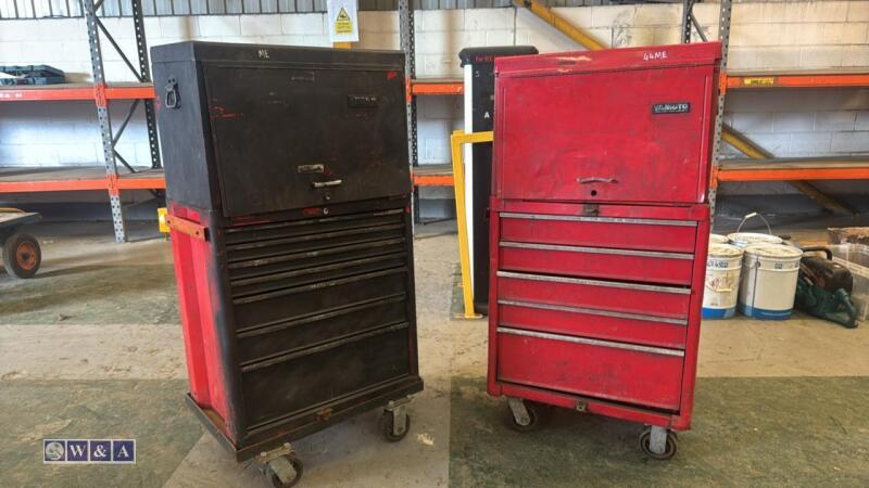 2 x tool cabinets c/w contents