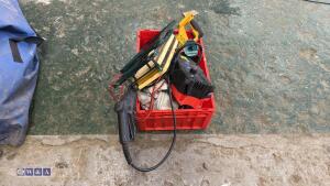 Box of power tools, batteries etc - 2