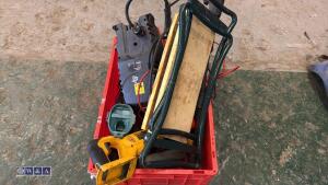 Box of power tools, batteries etc - 4