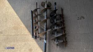 4 x post hole auger flights - 3