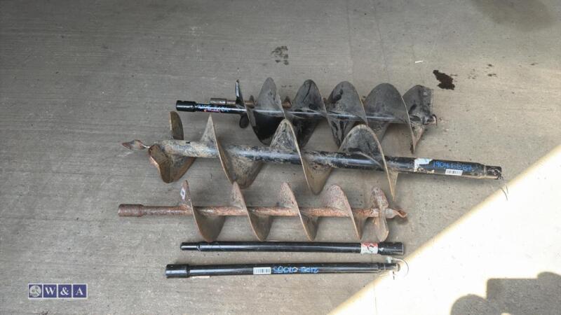 4 x post hole auger flights