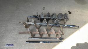 4 x post hole auger flights