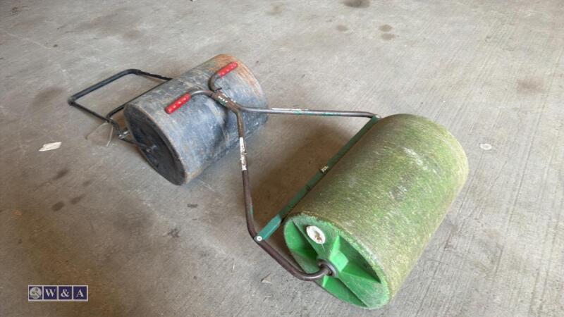 2 x garden rollers