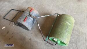 2 x garden rollers - 2