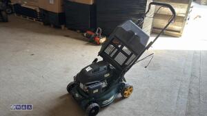 BMC petrol rotary mower c/w collection box