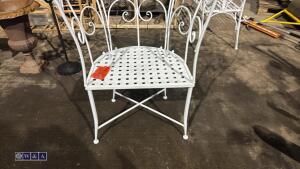 Metal cage seat (white) - 3