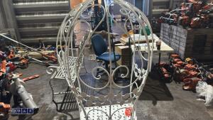 Metal cage seat (white) - 6