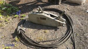 TIRFOR winch & wire cable - 3