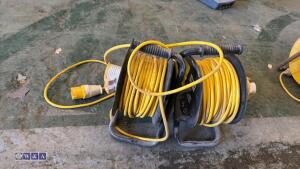 2 x 110v extension reels - 3