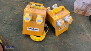 2 x 110v junction boxes