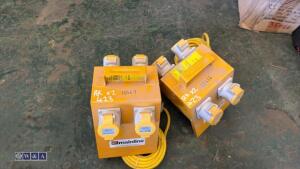 2 x 110v junction boxes - 2