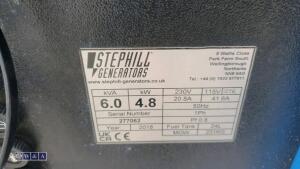 STEPHILL SSD6000 6kva diesel dual volt generator - 28