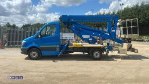 2016 MERCEDES SPRINTER 2.1L, 6 speed manual with GSR 20m boom lift (KY16 VHJ) (MoT 26th January 2027) V5 & MoT in office) - 2