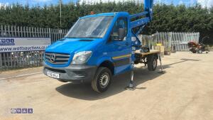 2016 MERCEDES SPRINTER 2.1L, 6 speed manual with GSR 20m boom lift (KY16 VHJ) (MoT 26th January 2027) V5 & MoT in office) - 12