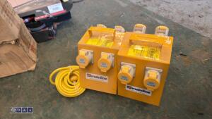2 x 110v junction boxes - 4