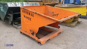 Forklift tipping skip