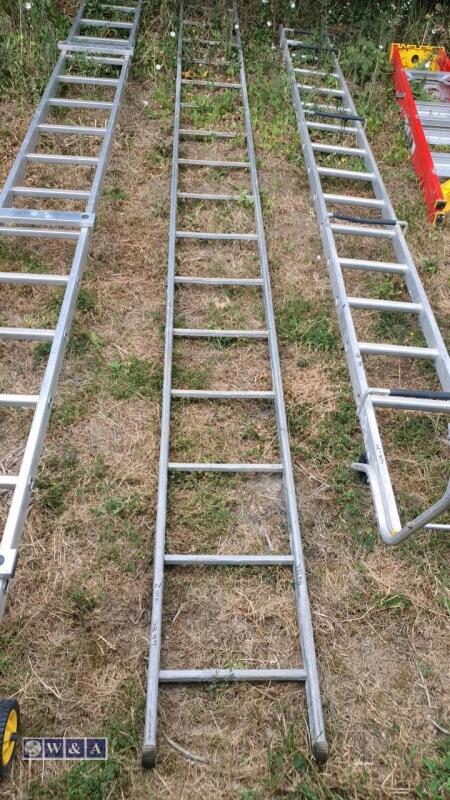 Metal scaffold ladder