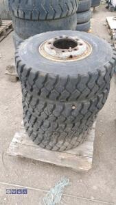 4 x wheels to suit forlift (700-9 x10 8 stud) - 2
