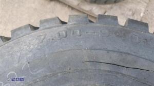 4 x wheels to suit forlift (700-9 x10 8 stud) - 4