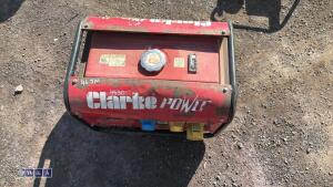 CLARKE petrol dual volt generator - 2