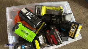 Box of batteries & charger - 4