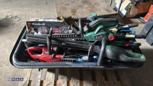 Box of hedge trimmers