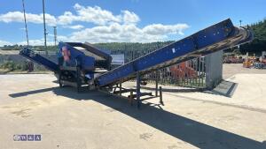 SPITFIRE portable screening plant comprising SPITFIRE single screen, conveyor, stock pile conveyor & SDMO 44kva fast tow generator - 3