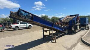 SPITFIRE portable screening plant comprising SPITFIRE single screen, conveyor, stock pile conveyor & SDMO 44kva fast tow generator - 5