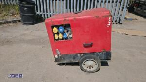 PRAMAC P6000 6kva diesel dual volt generator - 2