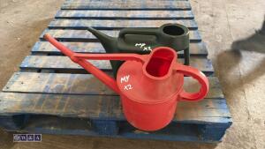 2 x watering cans