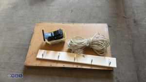 Quantity of miscelleanous including table, fan, rope