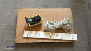 Quantity of miscelleanous including table, fan, rope - 2