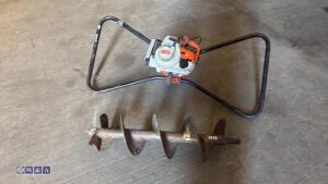STIHL BT360 2-man post hole borer c/w 10'' auger flight