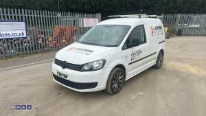 2011 VOLKSWAGEN CADDY C20 TDI 102 5-speed manual diesel panel van (FX11 YGP)(V5 in office)