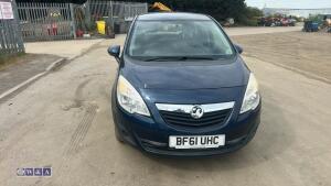 2011 VAUXHALL MERIVA EXCLUSIV CDTI 6-speed manual diesel car (BF61 UHC)(V5 in office) - 8