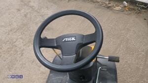 STIGA 166H petrol ride on mower, 26'' cut c/w collection box - 15