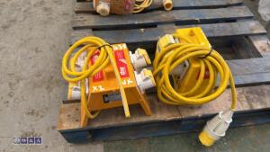 2 x 110v splitter boxes