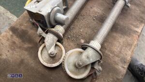 4 x aluminium scaffold tower wheels - 2