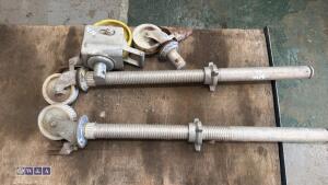 4 x aluminium scaffold tower wheels - 3