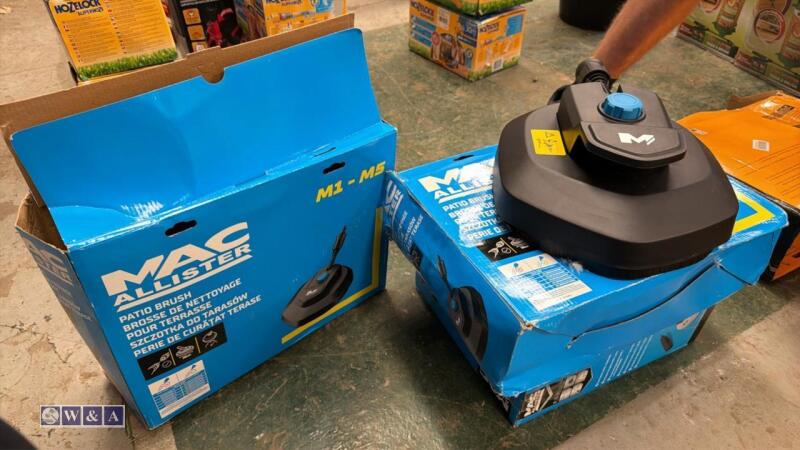 3 x MACALLISTER patio brush heads