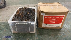 2 x boxes of ring nails - 4