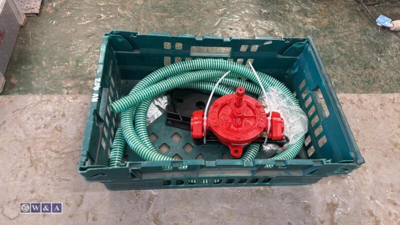 JAPY manual fuel pump c/w fixing bracket, hoses & fittings