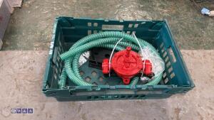 JAPY manual fuel pump c/w fixing bracket, hoses & fittings