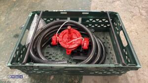 JAPY manual fuel pump c/w fixing bracket, hoses & fittings