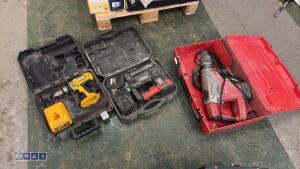 3 x power tools c/w cases