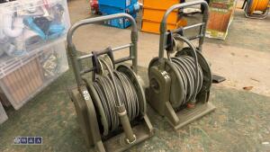 2 x PEDAL VERVE hose reels (approx 25m)